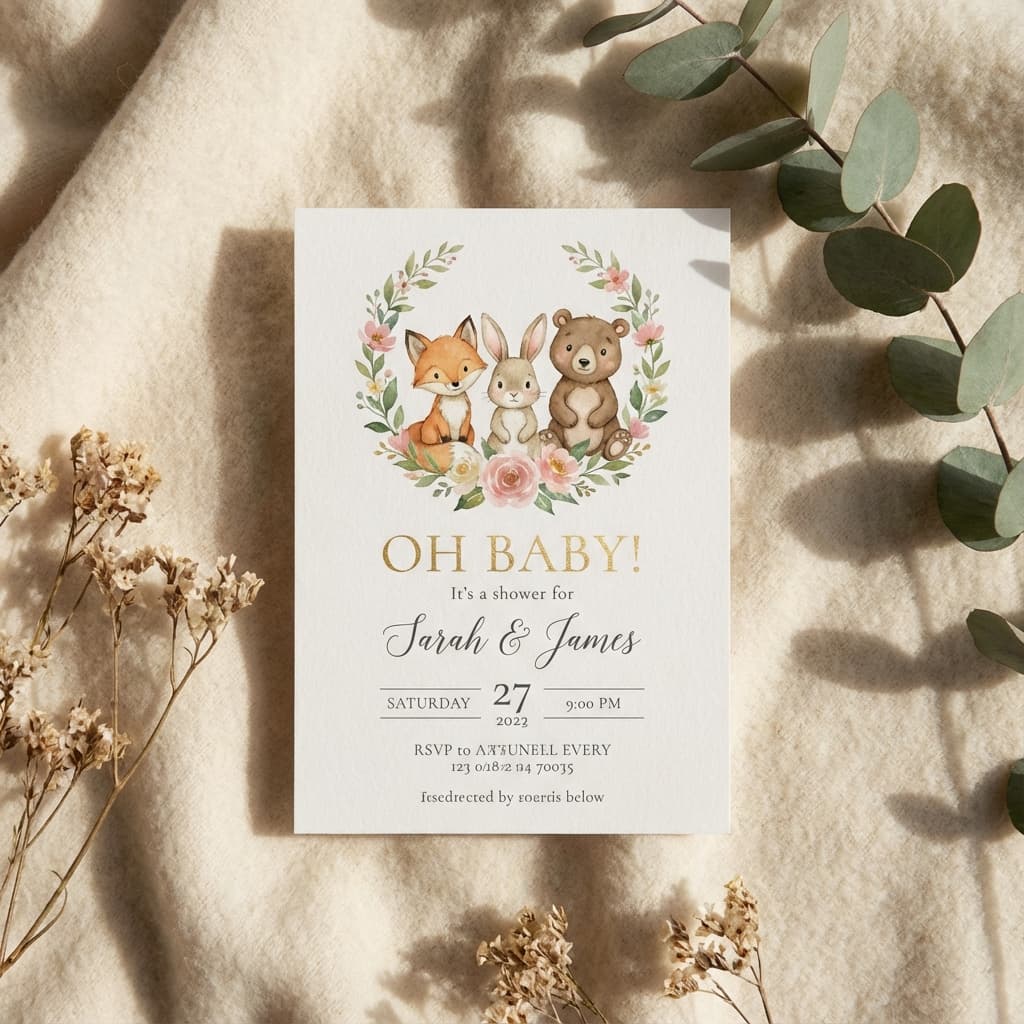 Custom Shower Invitations